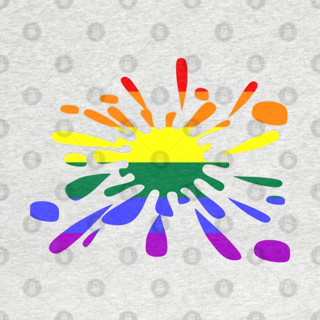 Rainbow Splat by Boo Face Designs